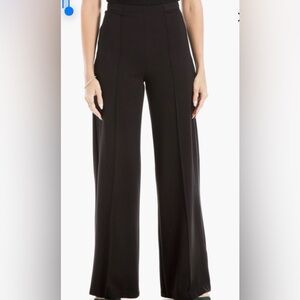 Max Studio Black Wide-Leg High-Waist Trousers